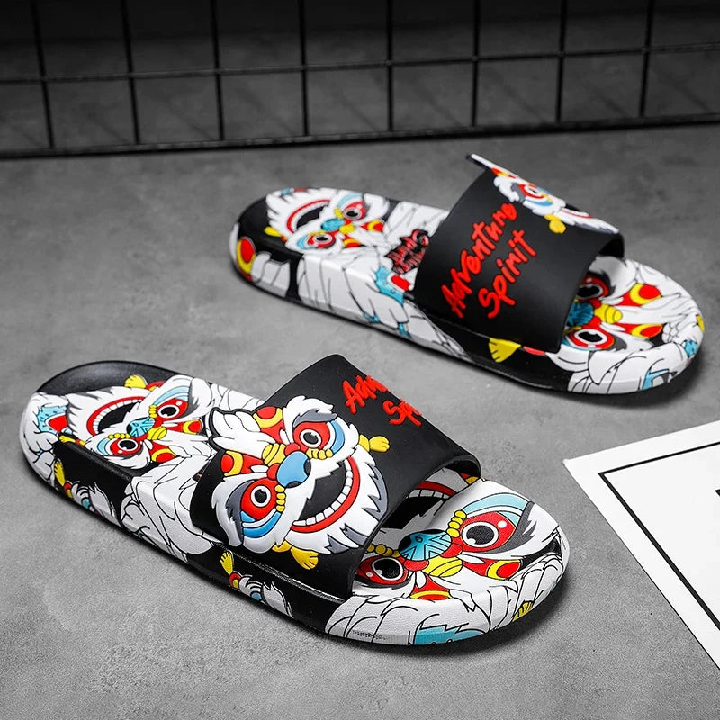 Luxury Brand Slippers for Men Comfortable Man Sandal Men's Summer Slippers Walk Around Home Male Slipper Male Shoes Sneakers