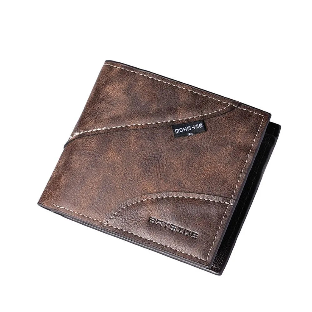Casual PU Leather Men's Wallet Multi-functional Large Capacity Business Wallet Classic Luxury Short Card Bag Business