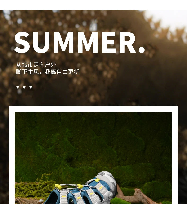 Luxury Brand Sandals For Men Outdoor Beach Shoes Unisex Comfy Non-slip Women's Summer Sandals Men's Sports Sneakers Wading Shoes