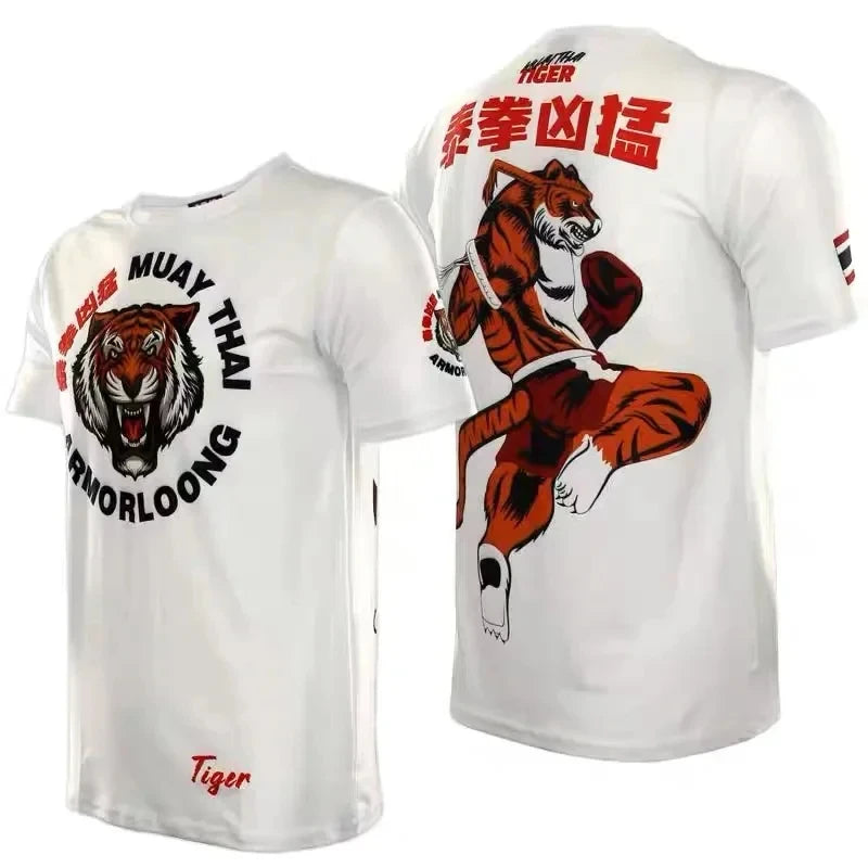 New Summer 3D Muay Thai Boxing Printed T-Shirt Fashion Sports Gym Short Sleeve Men'S Cool Hip Hop Clothing Men'S TShirt Top