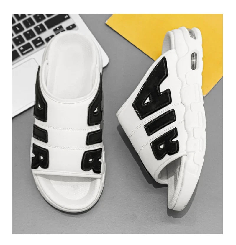 Men's Slippers Air Cushion Design Sandals Summer New PVC Soft Non-slip Men's Sports Slippers for Men Flip Flops Sandalias Hombre