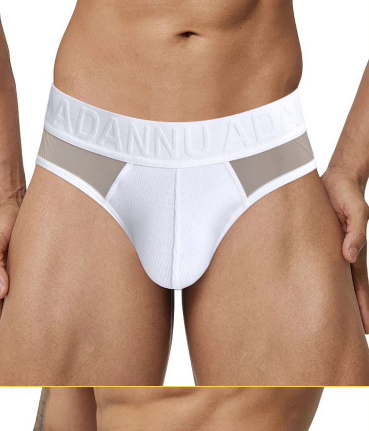 Transparent Men's Sexy Briefs Big U Pouch Underwear For Men Fashion Comfortable Soft Bikini Underpants Solid Color Male Panties