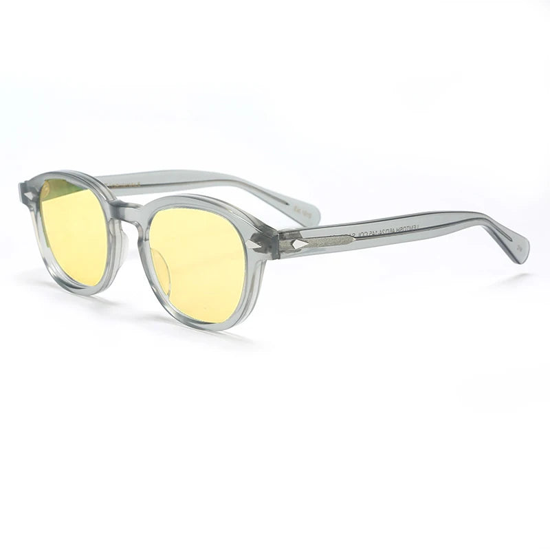 Men's Sunglasses Woman Johnny Depp Polarized Sun Glasses Acetate Frame Luxury Brand Vintage Driver's Shade