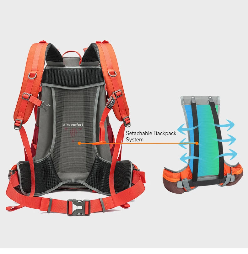 35L Hiking Backpack for Men Women Trekking Climbing Backpacks with Backplane Sports Bag Travel Luggage Bag