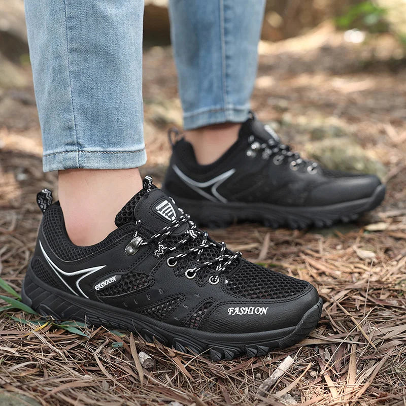 2025 Hiking Shoes for Men Non-slip Trekking Sneaker Spring Summer Breathable Rock Climbing Shoes Men Sport Outdoor Sneakers Man