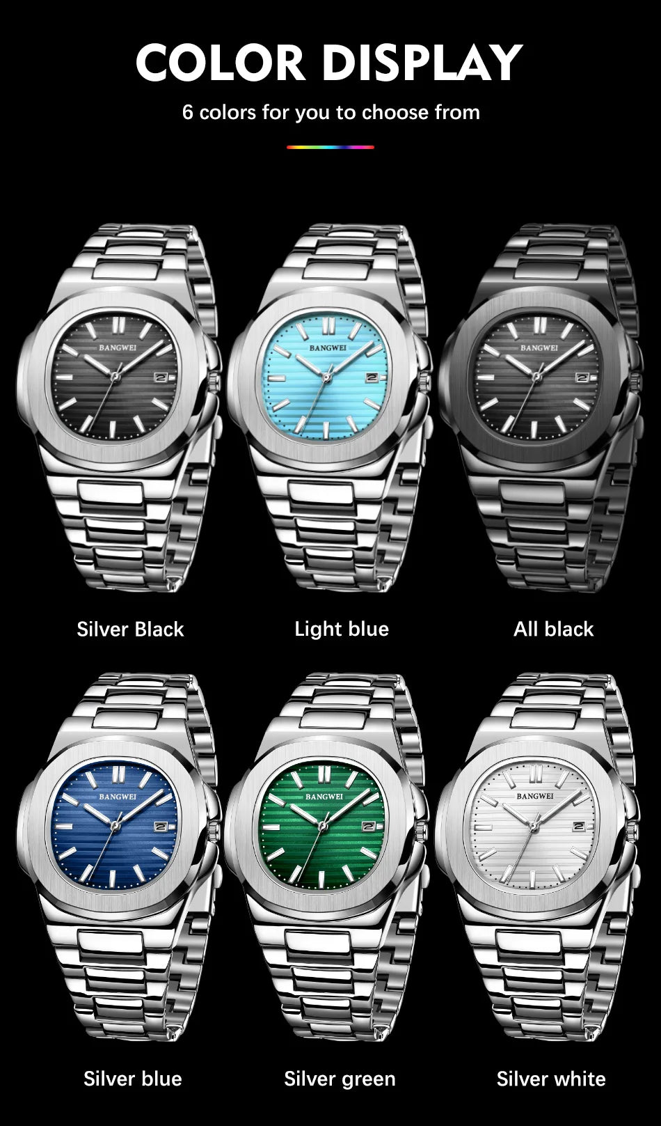 Watch For Men Top Brand Luxury  LIGE  Fashion Full  Steel Quartz Men Watches Date Business Sport Male Wristwatch Clock Montre Ho