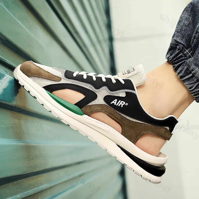 Men Sports Sandals Breathable Mesh Beach Shoe Outdoor Non-slip Sneakers Fashion Casual Shoes Luxury Sandals Zapatillas De Hombre