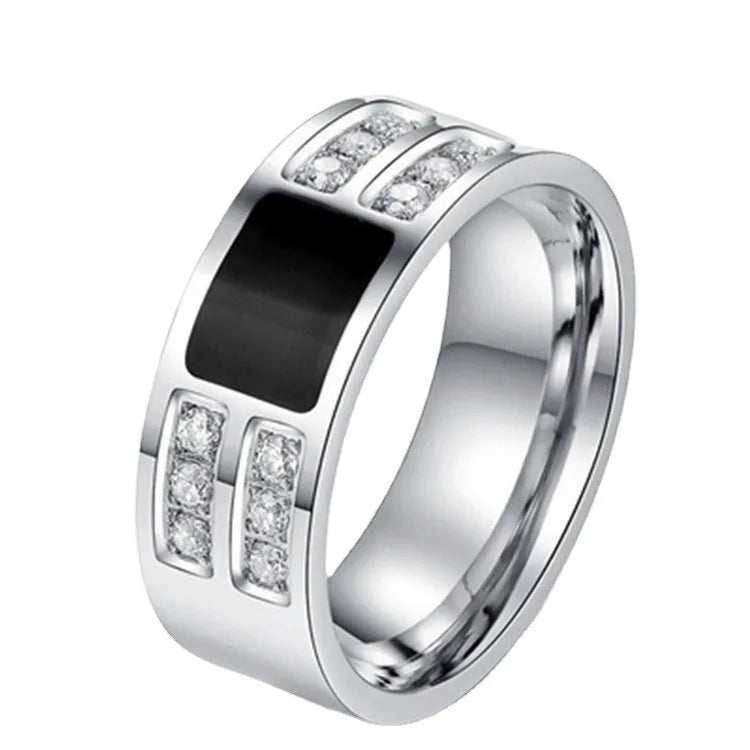 2025 New Business Drip Oil High-end Men's and Women's Rings Fashion Temperament High-end Ring Party Jewelry Wholesale