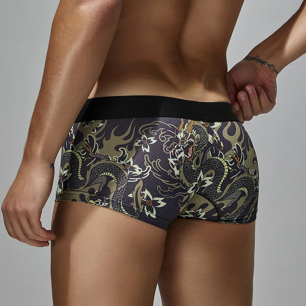 New men's underwear low waist printed men's underwear fashion 240204