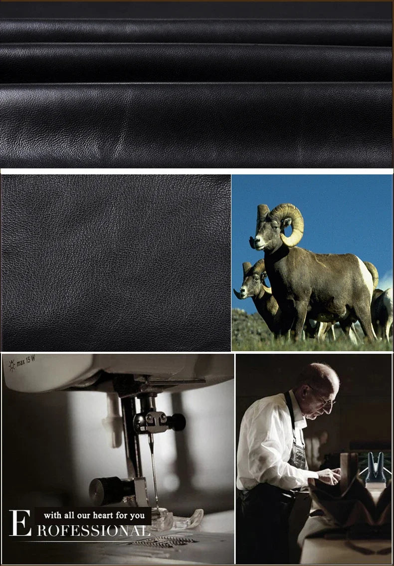 Male High Quality Genuine Leather Formal Hat Jazz Gentleman Goat Skin Suede Short Brim Brown Top Fedoras Embroidery
