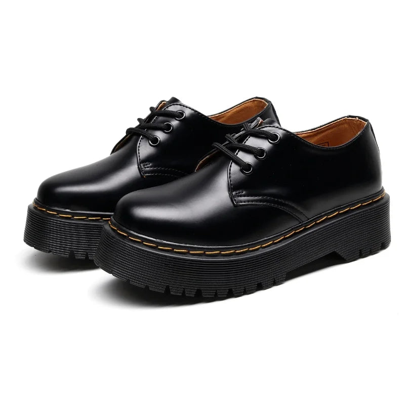 New men and women boots American British platform thick-soled low-cut men shoes non-slip wear-resistant outdoor casual shoes 45