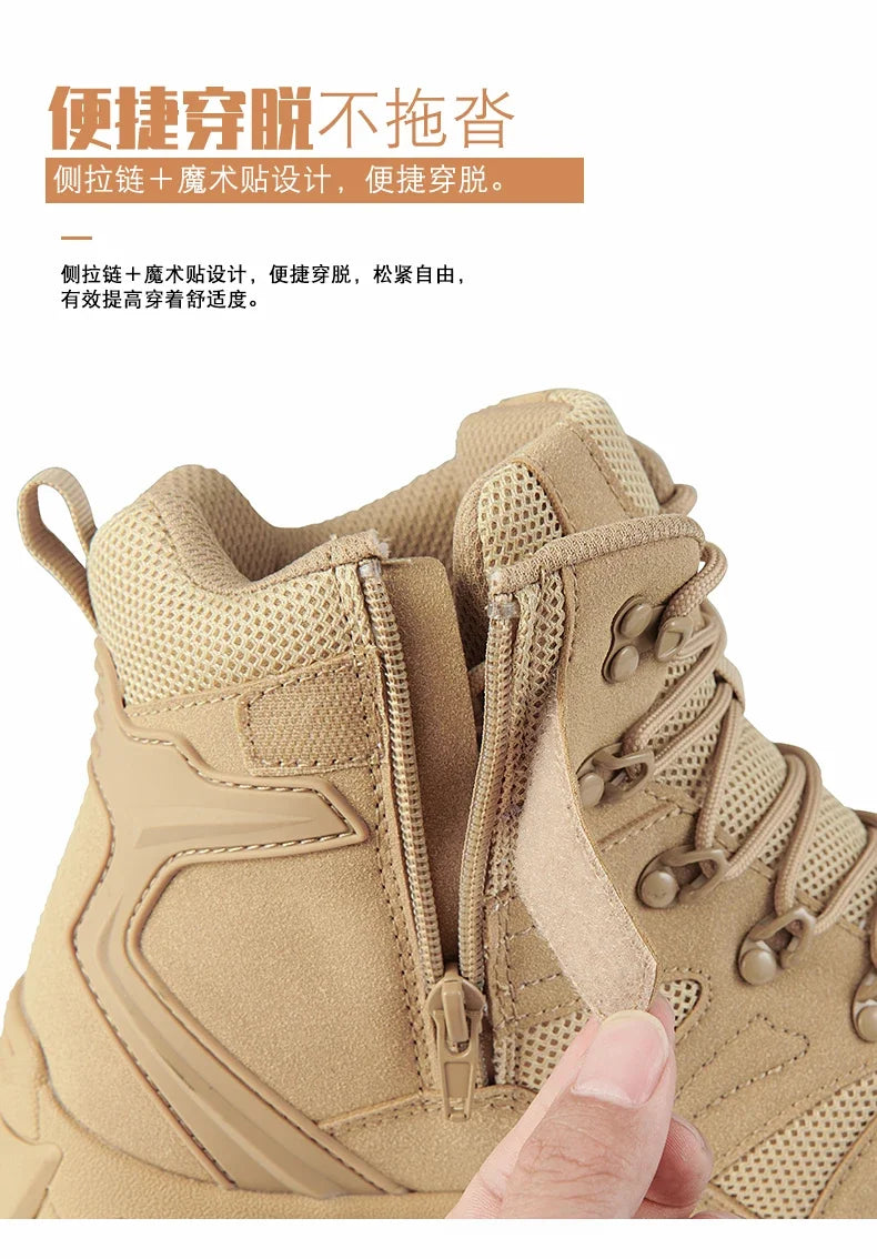 High Men´s Hiking Boots for Men Sneakers Deals Casual Male Shoes Sports and Leisure Outdoor Wear-resistant Non-slip Ankle Fabric