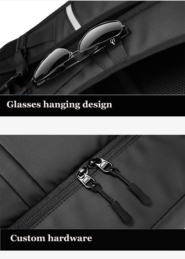 Men travel backpack large capacity trekking Backpack Business 17 Inch Laptop Backpack 50L Hiking fashion Backpack With shoe bag