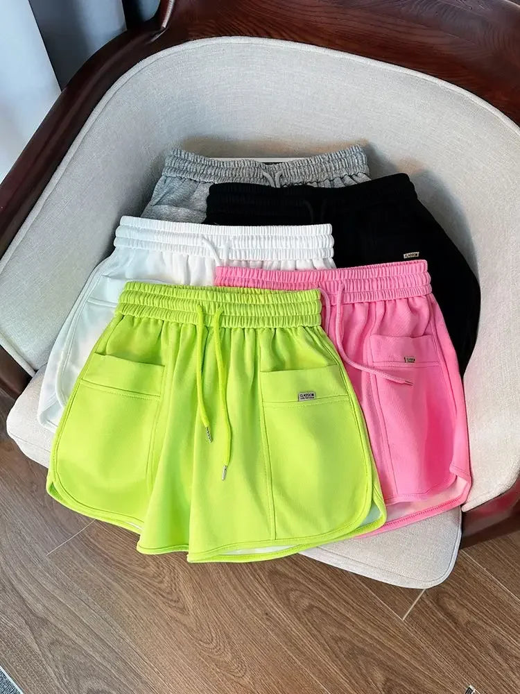 Shorts for Women Home Short Pants Woman New In Comfy Wholesale Korean Style Harajuku Fashion Kpop Jorts Design Elasticty To Wear