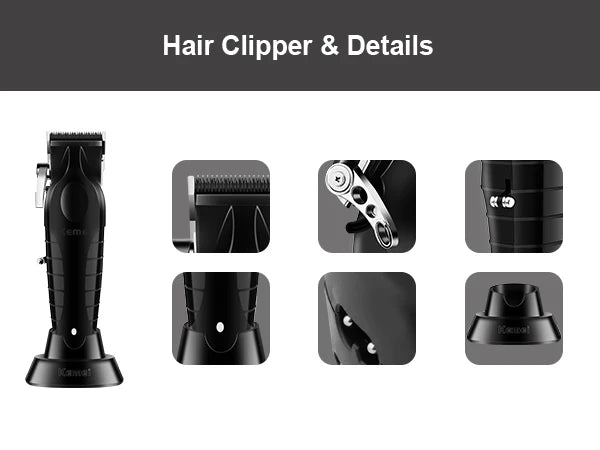 Kemei KM-2296 KM-2299 KM-1102 Hair Clipper Kit Men's Electric Shaver Hair Trimmer Machine Professional Hair Cutting Machine