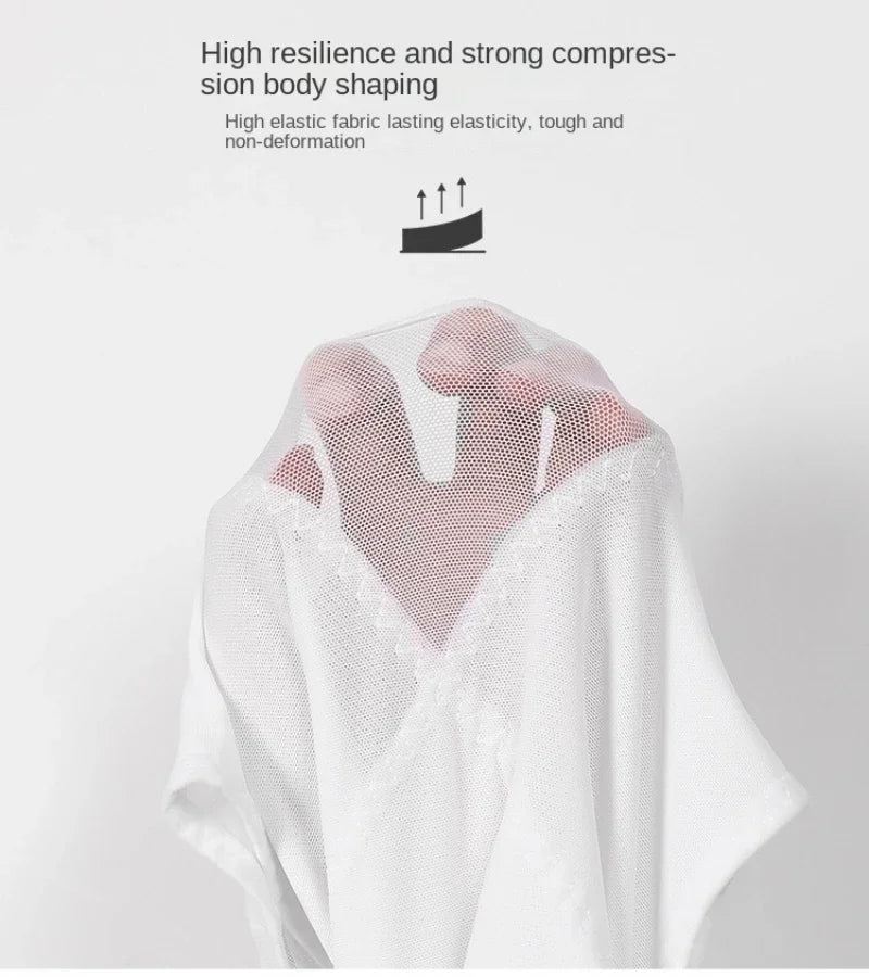 Men Compression Shirts for Men Shapewear Chest Abdomen Control Body Shaper Slimming Undershirt Workout Vest Tank Top