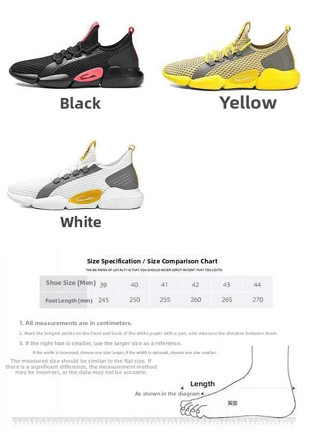 Men's Breathable Me Sport oes Summer 2025 New Sle Casual Dad Sneakers Trendy All-Match Outdoor Leisure Footwear