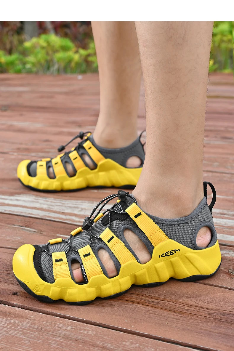 Luxury Brand Sandals For Men Outdoor Beach Shoes Unisex Comfy Non-slip Women's Summer Sandals Men's Sports Sneakers Wading Shoes