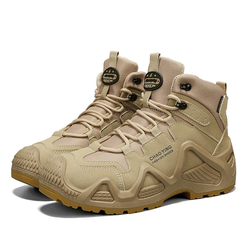 Men's Thick Soled Mountaineering Boots Sneakers Men's New Autumn Non-slip Wear-resistant Dirty Outdoor Work Shoes