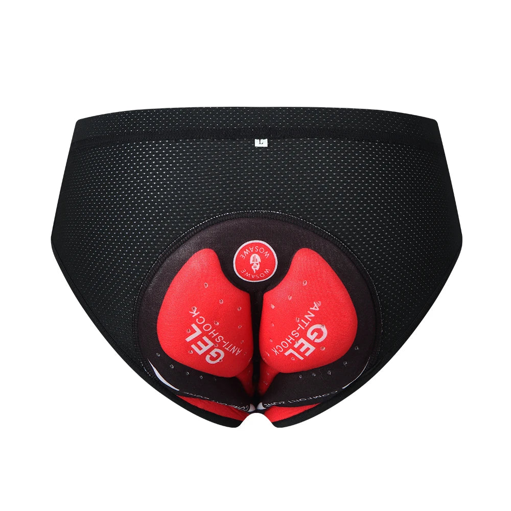Men Bike Underwear Breathable Padded Bicycle Briefs Cycle Underwear Shorts