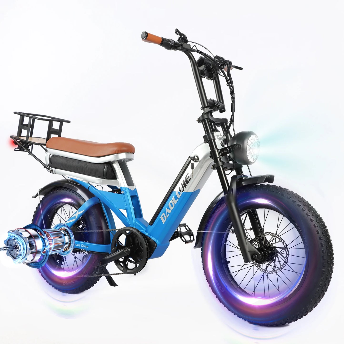 BAOLUJIE DM01 Electric Motorcycle 2000W Moto Electric Bicycle 60V30AH Battery Color Display 42 MPH EBike UL2849【1 Year Warranty】