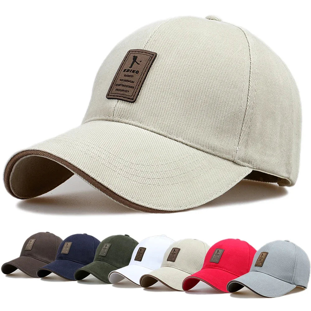 Sports Baseball Cap for Men Women Cotton Hiking Fishing Camping Black Red White Blue Green Brown Caps H59RT