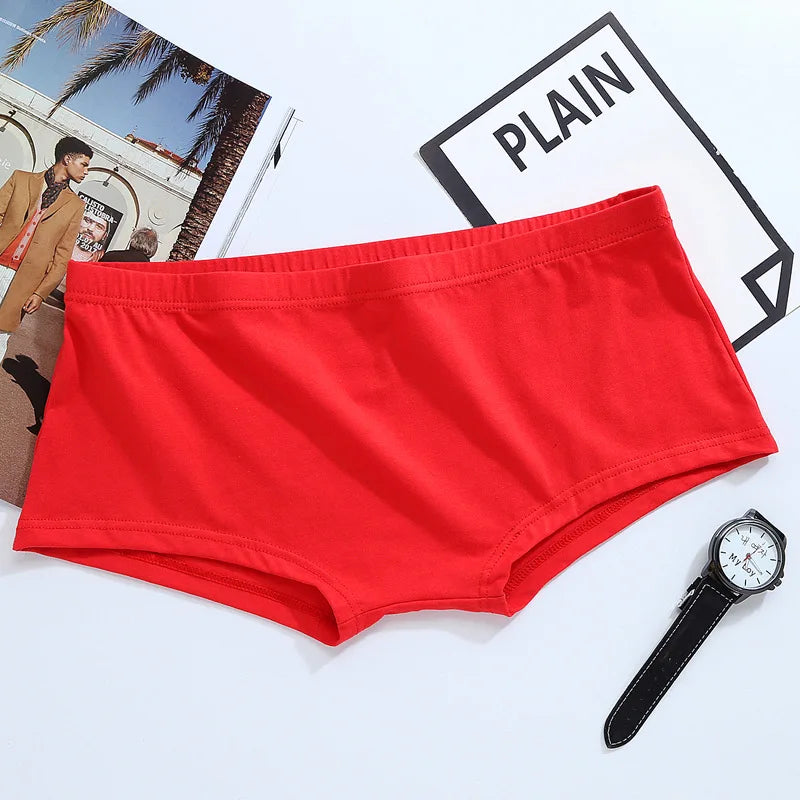 Men Underwear Boxer Cueca Male Panties Mens Sexy Shorts Men's Solid Soft Underpants Knickers Shorts Men Trunks