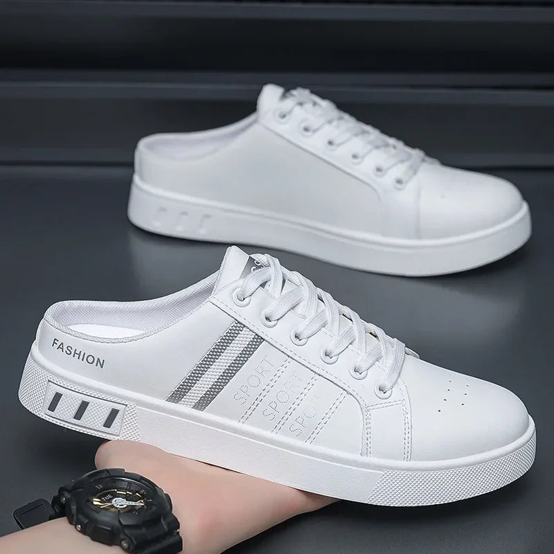 Summer Men Slippers Brand Comfortable Casual Shoes for Men Fashion Flat Sneakers High Quality Men Half Slippers Tenis Masculino