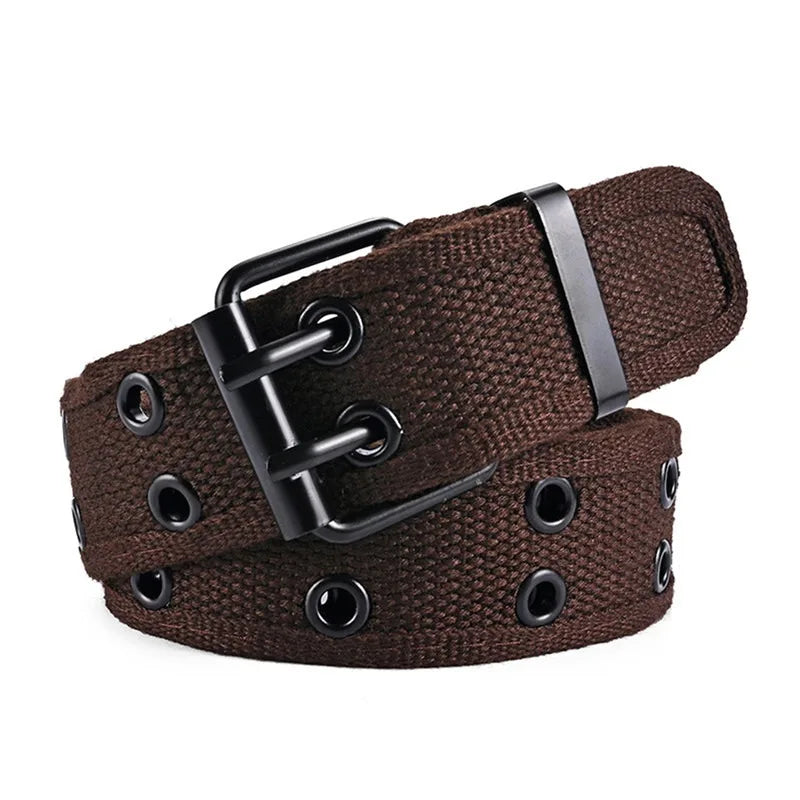 High Quality Canvas Tactical Belt For Men Metal Buckle Luxury Webbing Waistband Outdoor Sport Male Training Belts