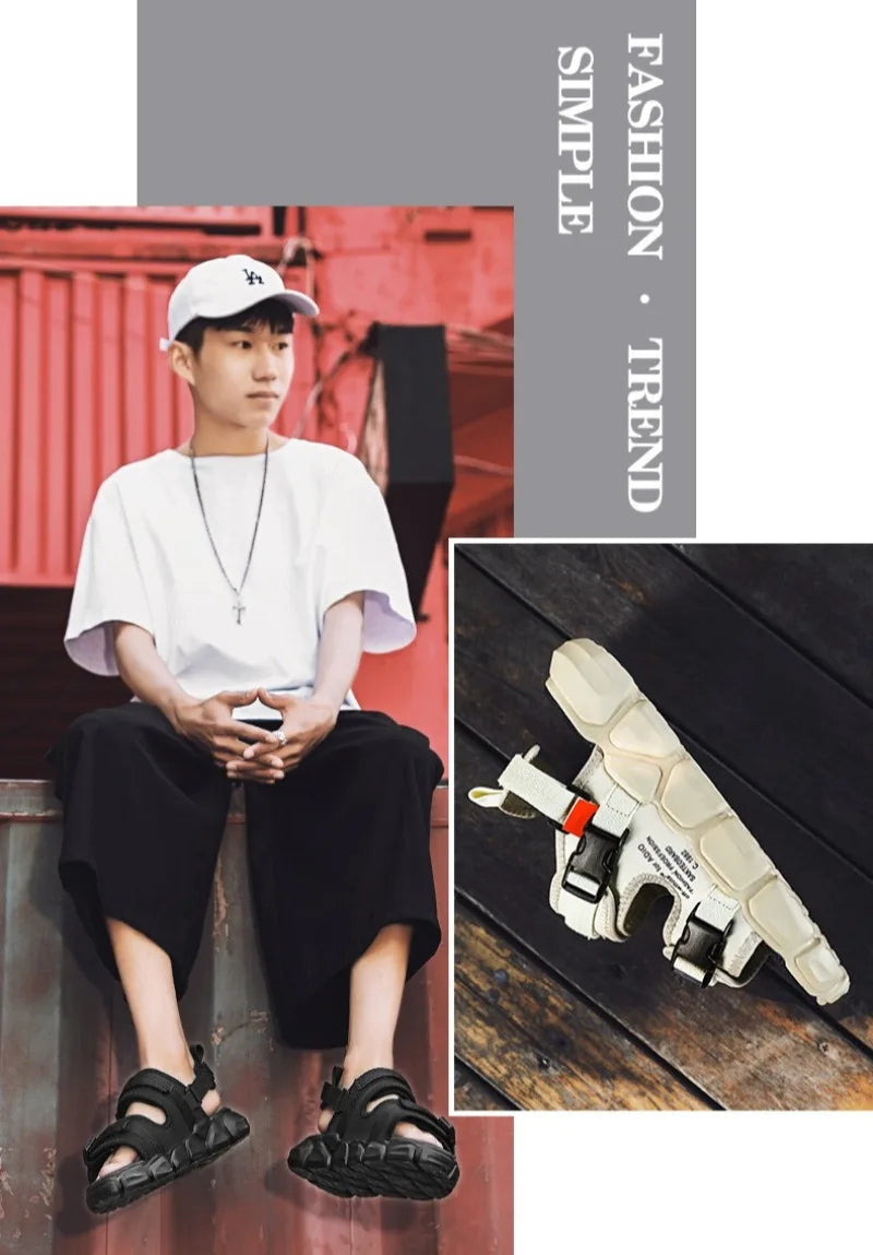 Summer High Quality Beach Sandals for Men Outdoor Breathable Wear-resistant Men Casual Sandals Fashion Holiday Shoes Zapatos De