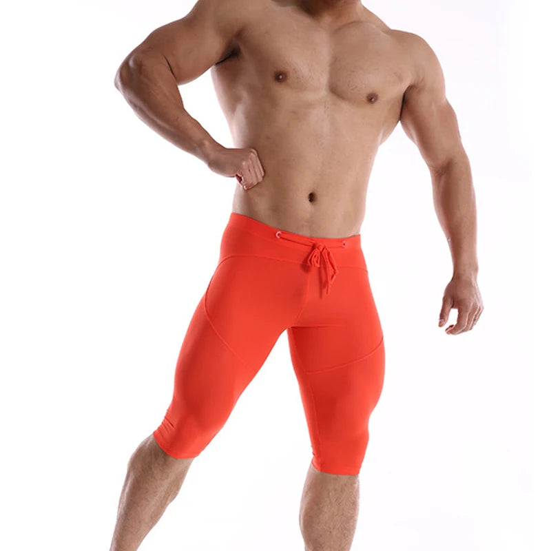 Mens Running Shorts Man Quick Dry Training Fitness Compression Gym Shorts Mens Short Fitness Tight Trousers