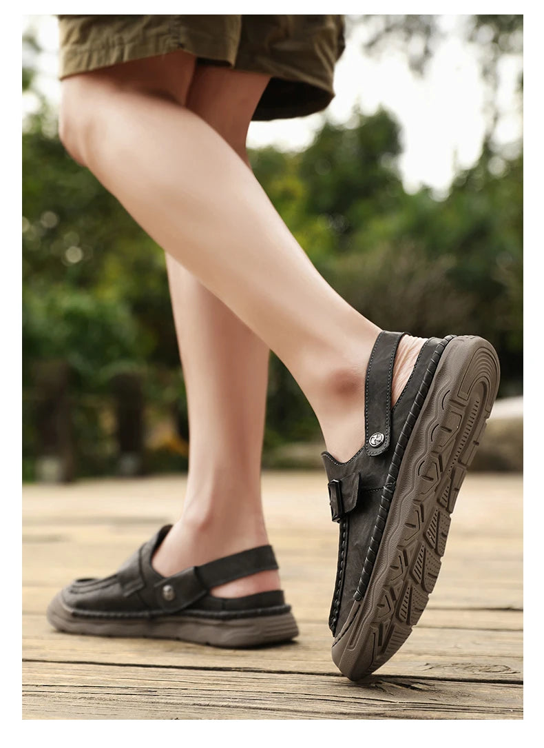 Summer Men‘s Sandals Casual Comfortable Men Slippers 2025 New Designer Sneakers Lightweight Outdoor Beach Sandals Men's Shoes