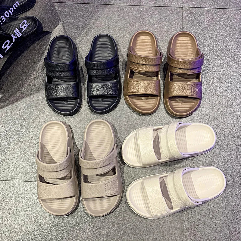 Summer Men Sandals New Non-slip Outdoor Sandals Comfortable Soft Bottom Indoor Slippers