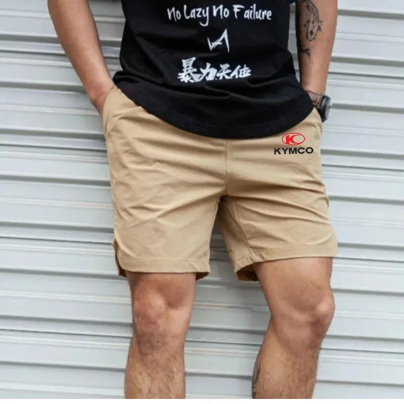 2025 Fashion new men's five-inch casual shorts, comfortable, breathable and sweat-absorbing sports shorts for outdoor jogging