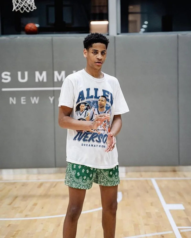 2024 New summer men shorts men and women's fashion beach seaside casual pants mesh sports quick-drying quarter pants