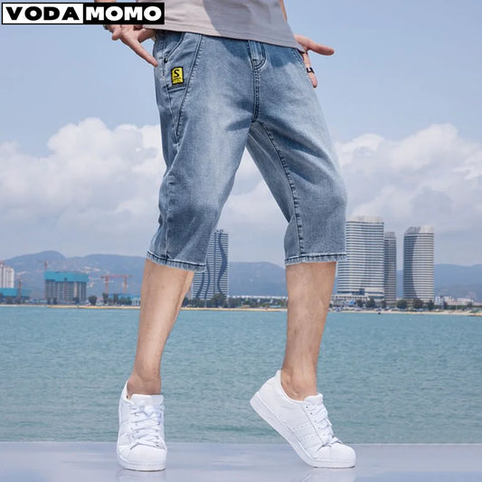 2023 new men's short jeans fashionable all match denim shorts capris for men  bermuda masculina men clothing pantalones cortos