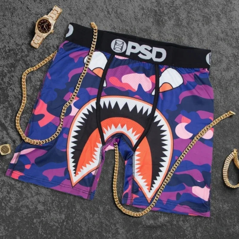 Men Underwear Summer Breathable Men's Boxers Sexy Underpants Male Plus Size Man Panties Fashion Print Men Boxershorts Trunks