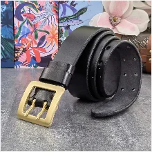 Brass Cowboy Belt Buckle Luxury Men Leather Belt Ceinture Homme Yellow Belts For Men Wide Male Strap Jeans Waist MBT0537