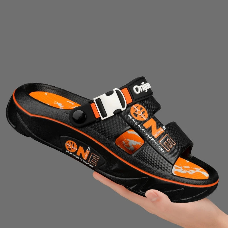 Fashion Men's Slippers Outdoor Sandals Beach Comfortable Soft Slides Clogs Casual Garden Shoes Men Women Indoor Home Slippers