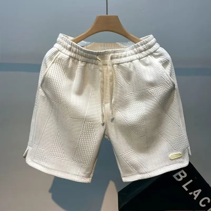 Men's Shorts New Summer Wear Fashion Brand Split Five Quarter Pants Handsome Casual Pants Comfortable Korean Five Quarter Pants