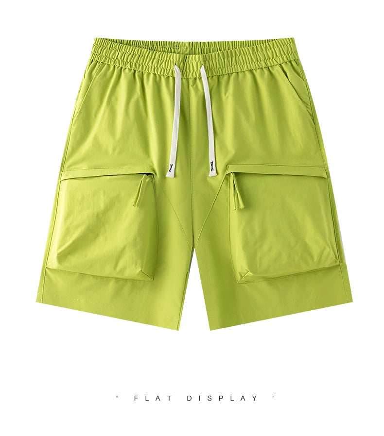 Shorts men's summer trend of work pants thin section loose five pants casual straight outside pants casual five pants