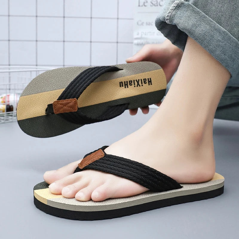 Men Slippers Summer High Quality Flip Flop Men Beach Shoes Fashion Outdoor Flip Flops Casual Breathable Slippers for Men Sandals