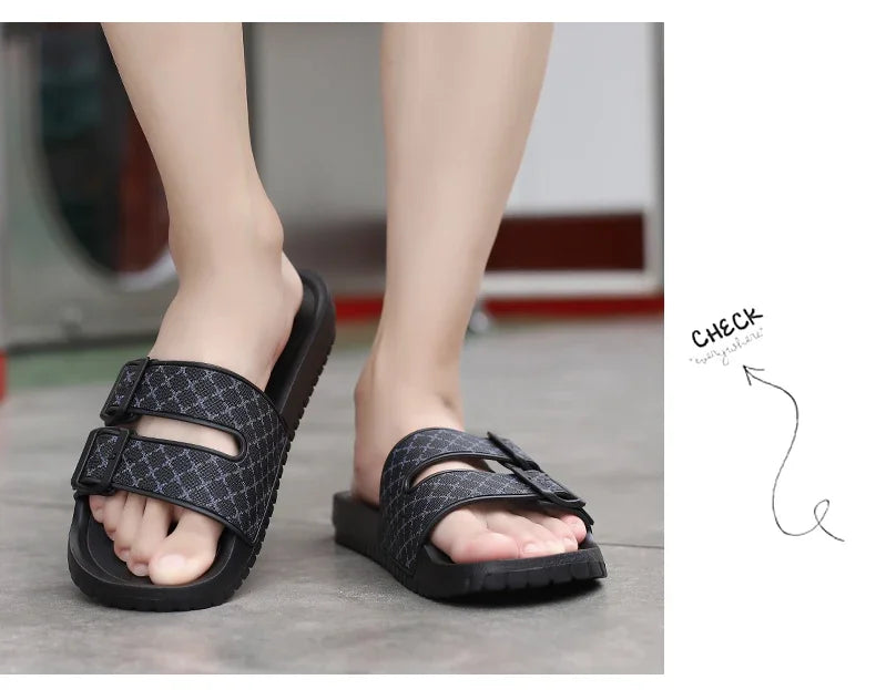 Summer Fashion Men Slippers Comfort Mens Sandals Non-slip Indoor Home Bathroom Slides Garden Shoes Outdoor Beach Casual Shoes