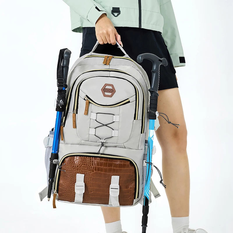 Large Capacity Outdoor Travel Backpack,Men's Hiking Backpack with Shoe Compartment,Spacious Travel Bag ,Sports Camping Backpack