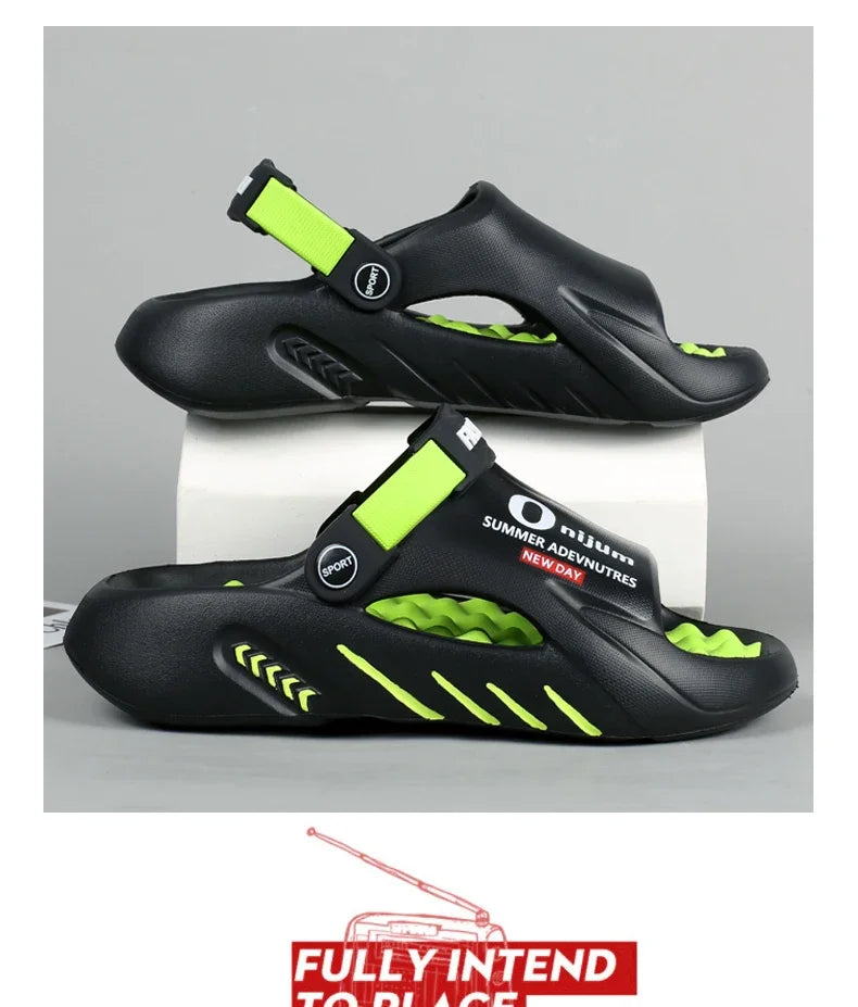 Slippers for Men Sandals 2024 Trending Mens Sandals Genuine Leather Men's Summer Shoes Men Sandel Men's Casual Sandal Slipers