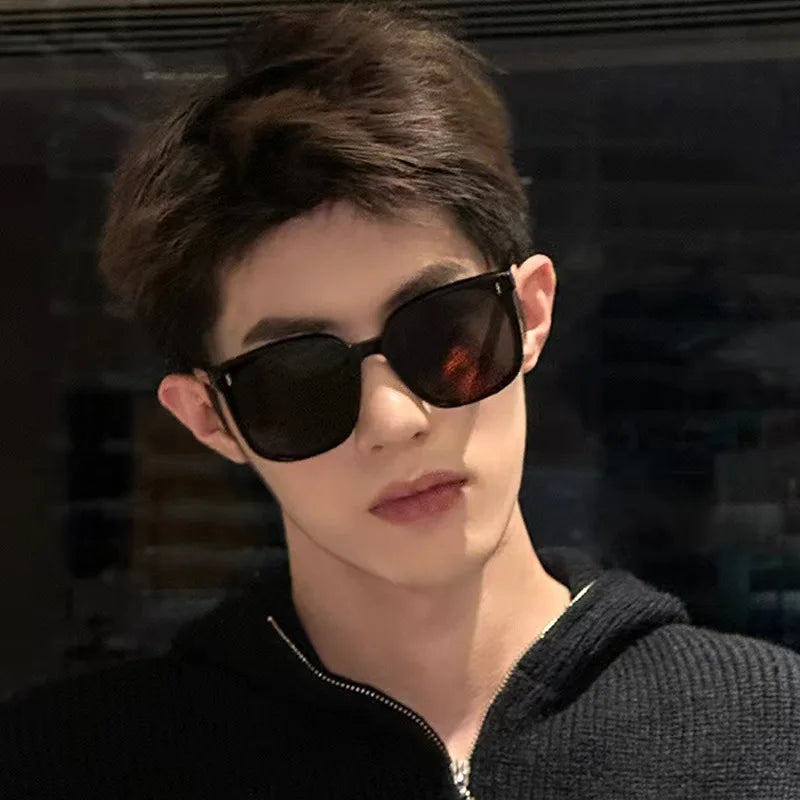 2025Sunglasses for men's drivers, stylish and versatile, Korean style trendy GM sunglasses, square sunshade sunglasses for women
