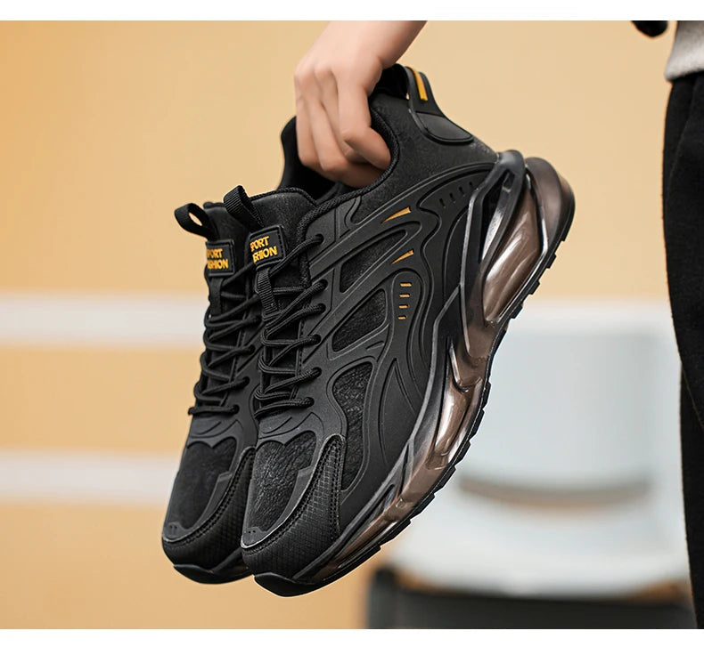 Men Shoes 2025 Casual Walk Air Cushion Marathon Breathable Lightweight Women's Comfortable Athletic Nonskid Sneakers