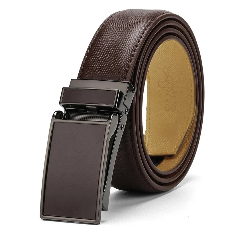 Belt Male Men's belt Genuine Leather Strap luxury brand Automatic Buckle Belts For Men Belts Cummerbunds cinturon hombre