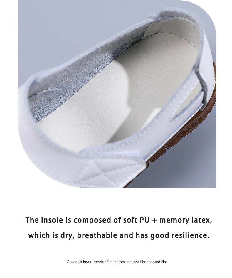 Sandals Summer Breathable Leather Slippers Women Fashion Non-Slip Casual Roman Shoes Ladies Sandals on Sale Off White Shose