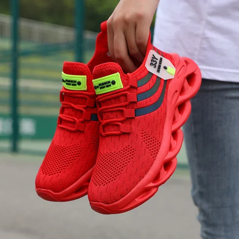 Sneakers for Men Casual Sport Shoes Breathable Lightweight Outdoor Mesh Platform Running Shoes Athletic Tenis Walking Shoes